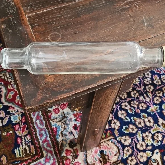 Roll-Rite Glass Vintage Rolling Pin - Picture 2 of 2